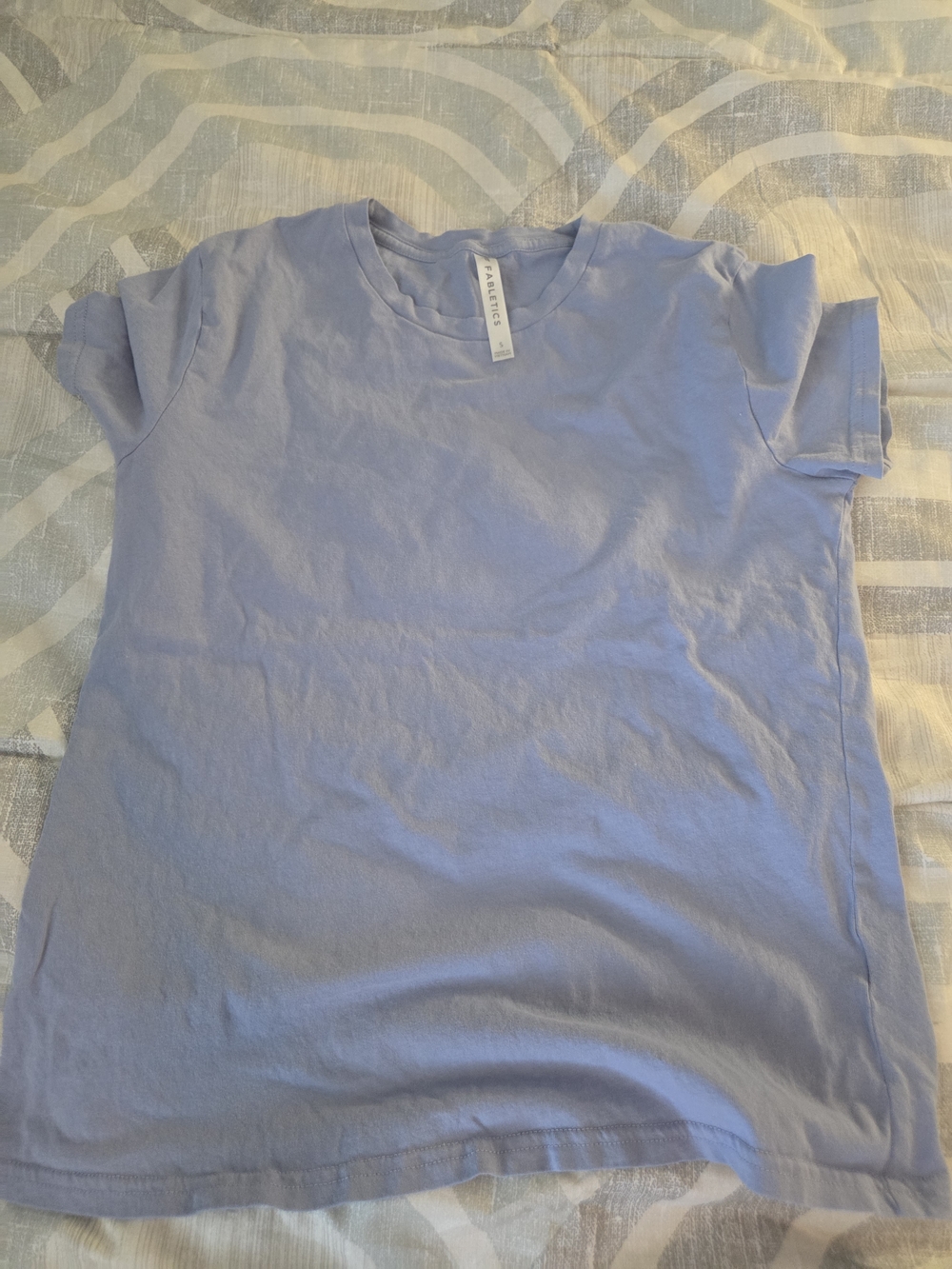 Fabletics Soft Crew Neck Tee in Light Blue